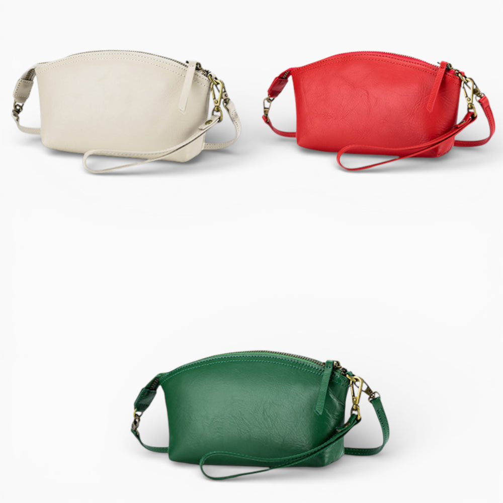 Sac banane compact en cuir pour femme Bijou de la marque Élégance Cuir, 3 coloris