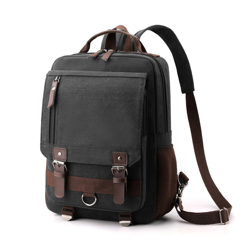 Sac à dos Aventure noir vu de trois quarts