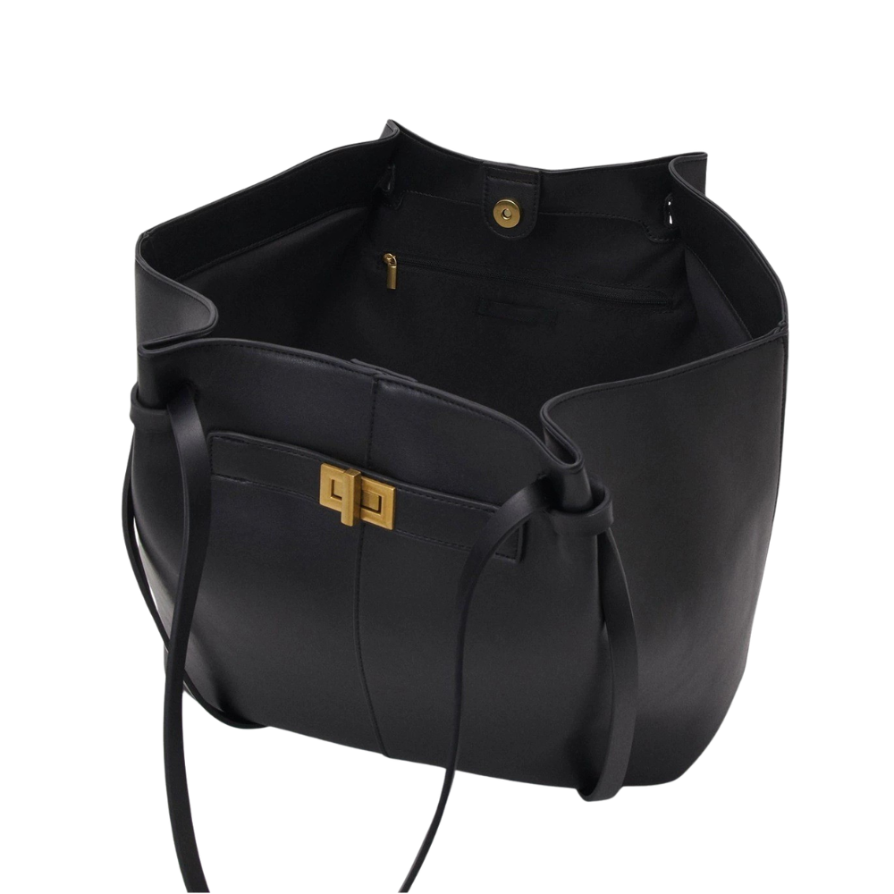 Grand sac à main de cours cabas Élégance Cuir, en cuir élégant, avec poignées confortables et espace pour tous vos essentiels.