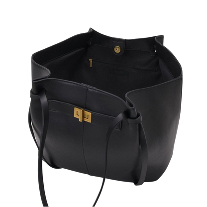Grand sac à main de cours cabas Élégance Cuir, en cuir élégant, avec poignées confortables et espace pour tous vos essentiels.