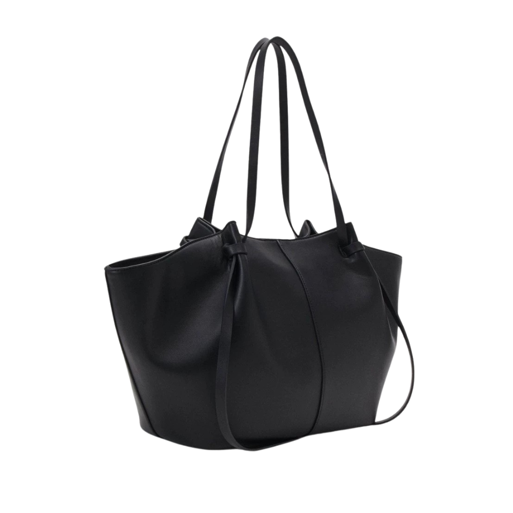 Grand sac à main cabas Élégance Cuir Lisa, sac de cours en cuir avec poignées et grande capacité, élégant et pratique.