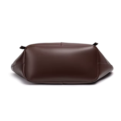Grand sac à main cabas Élégance Cuir Lisa, en cuir élégant avec poignées souples et espace pour les courses ou le quotidien.