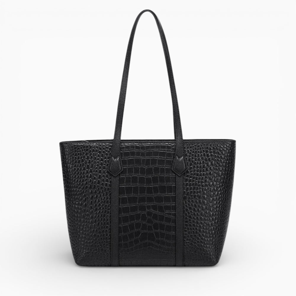 Grand sac cabas en cuir pour femme Élégance Cuir modèle Versailles, avec un espace spacieux et une finition élégante.