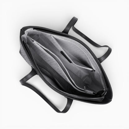 Grand sac cabas en cuir pour femme modèle Versailles de la marque Élégance Cuir, avec grand espace intérieur.