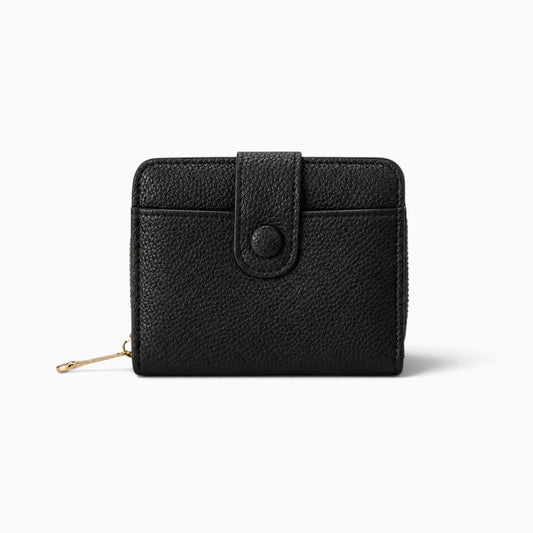 Petit portefeuille femme Lilou noir, vue de face