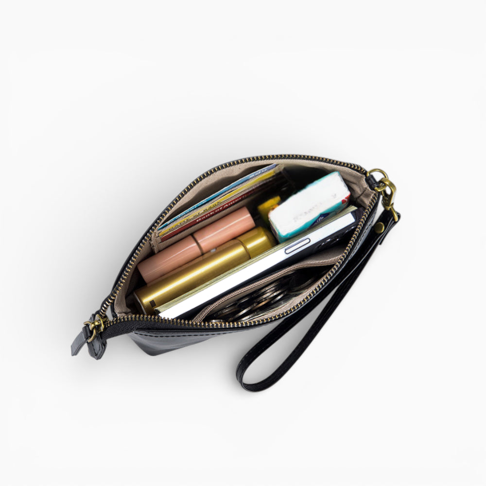 Sac banane compact en cuir pour femme, modèle Bijou de Élégance Cuir, intérieur