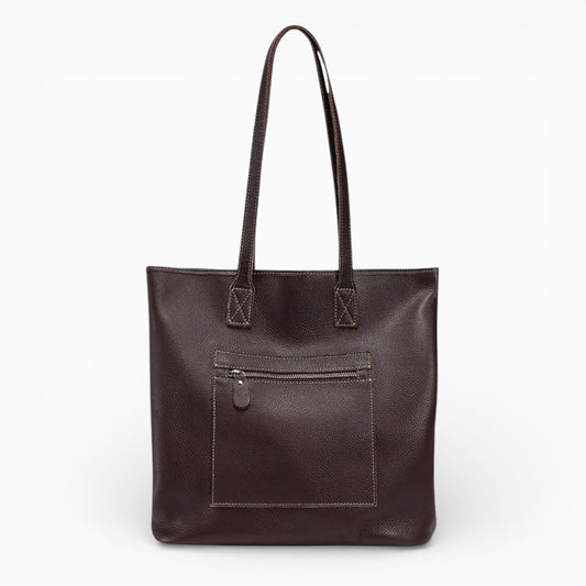 Sac cabas chic en cuir pour femme, modèle Lille d'Élégance Cuir, alliant design élégant et savoir-faire de qualité.