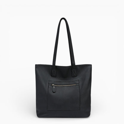 Sac cabas chic en cuir pour femme, modèle Lille de Élégance Cuir, présentant un design élégant et des anses robustes.