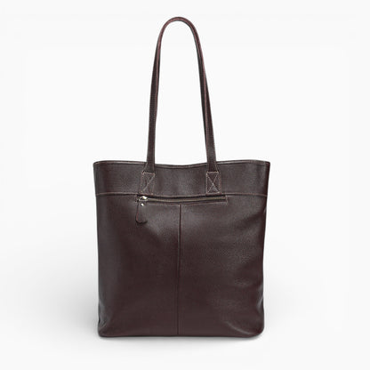 Sac cabas en cuir chic pour femme, modèle Lille de la marque Élégance Cuir, affichant une finition élégante et un design spacieux.