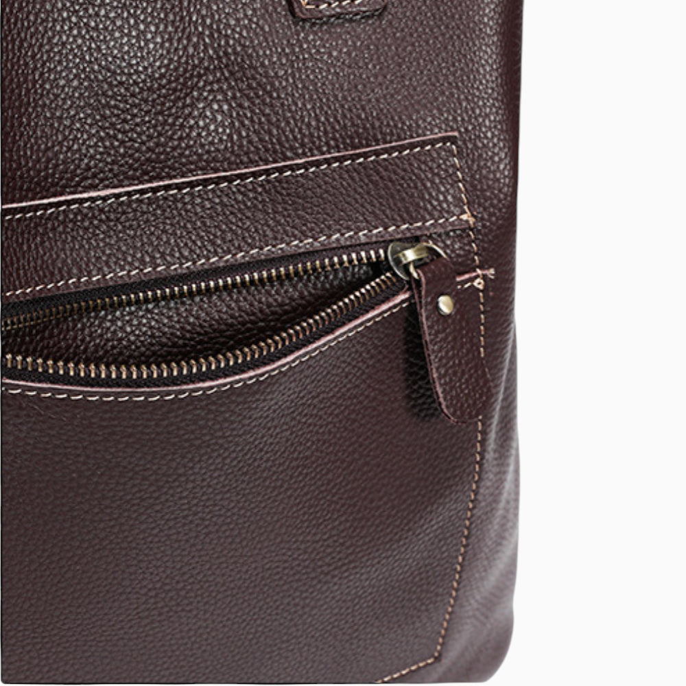 Sac cabas en cuir chic pour femme, modèle Lille de la marque Élégance Cuir, avec des détails élégants et une finition soignée.