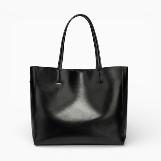 Sac cabas en cuir pour femme modèle Paris avec compartiment zippé, de la marque Élégance Cuir.