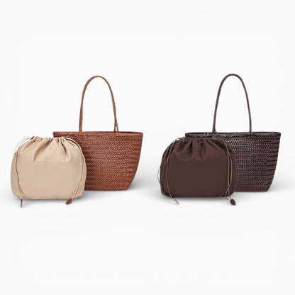 Sac cabas en cuir structuré pour femme modèle Nice de la marque Élégance Cuir, en couleur élégante et design raffiné.