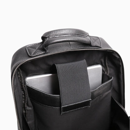 Sac à dos professionnel moderne en cuir pour homme, modèle Le Boss d'Élégance Cuir, emplacement ordinateur