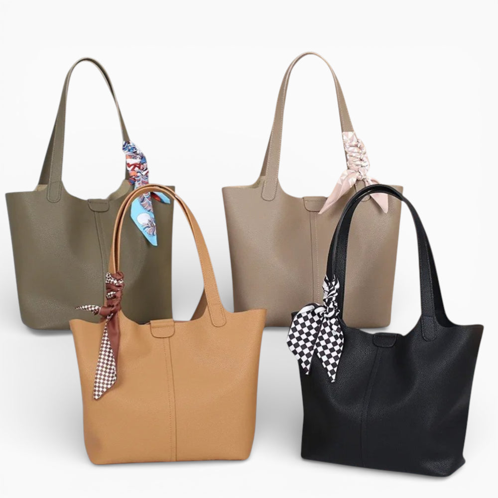 Grand sac cabas en cuir pour femme modèle Toulouse de la marque Élégance Cuir, disponible en plusieurs couleurs.