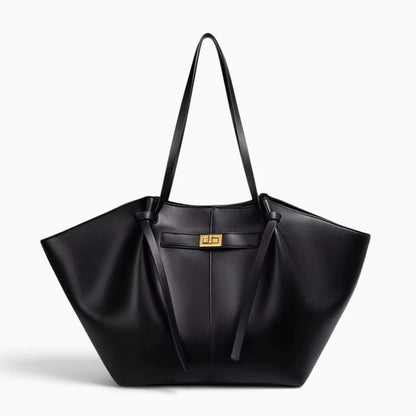Grand sac à main cabas Lisa en cuir élégant, avec poignées robustes et intérieur spacieux, parfait pour le quotidien.