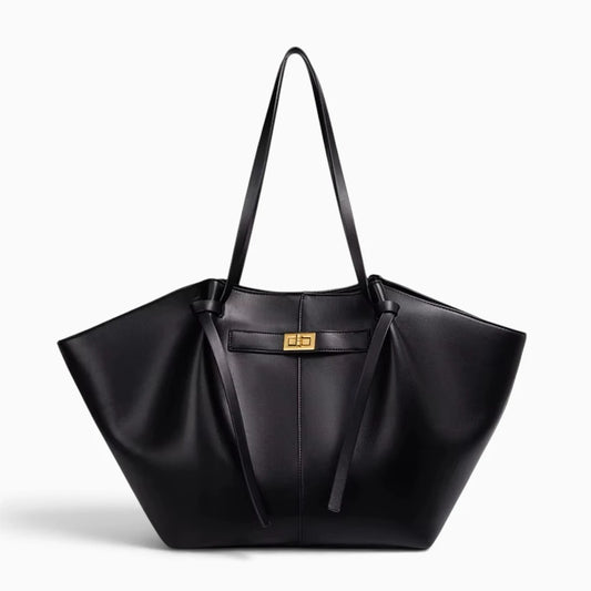 Grand sac à main cabas Lisa en cuir élégant, avec poignées robustes et intérieur spacieux, parfait pour le quotidien.