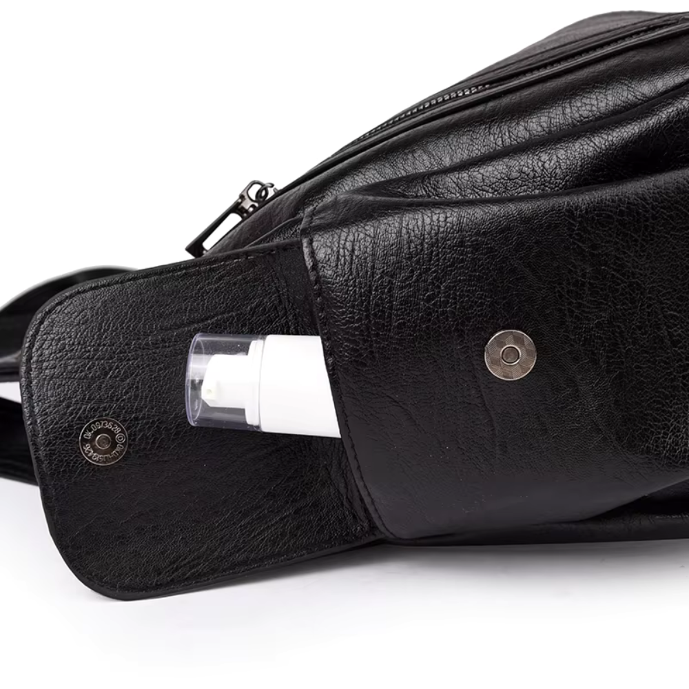 Grand sac à main souple Élégance Cuir Lucie avec poignées en cuir et grande capacité, en cuir doux et élégant.