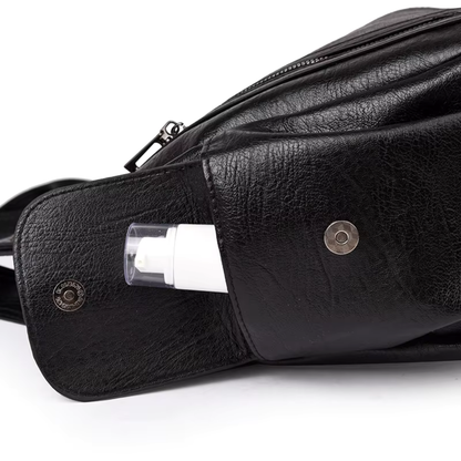 Grand sac à main souple Élégance Cuir Lucie avec poignées en cuir et grande capacité, en cuir doux et élégant.