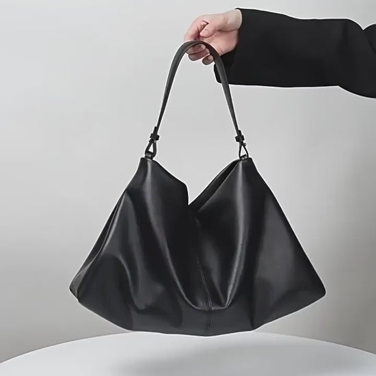 Sac cabs noir cuir OXFORD en mouvement