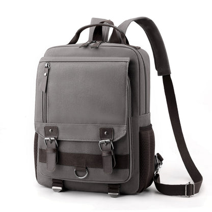 Sac à dos Aventure gris vu de trois quarts