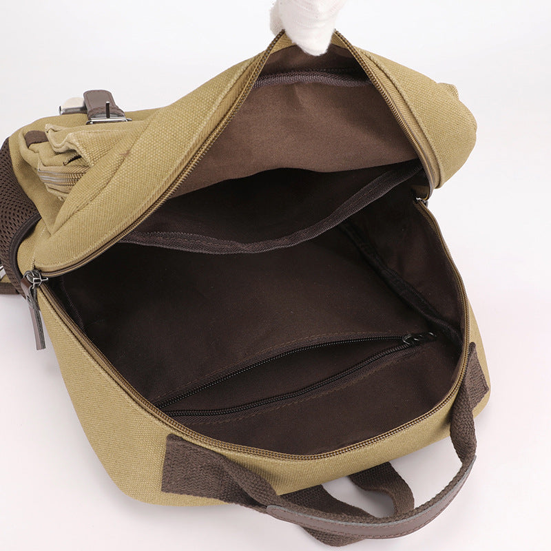 Doublure, séparation et poche intérieure zippée du sac Aventure