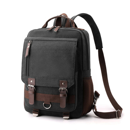 Sac à dos Aventure noir vu de trois quarts