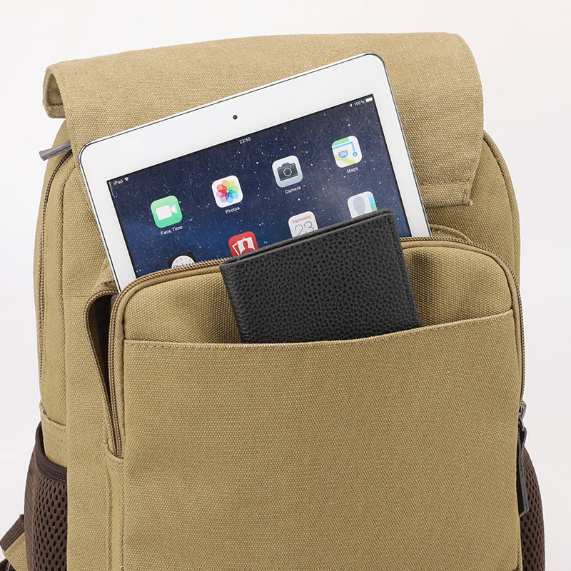Rangement avant du sac Aventure avec tablette et portefeuille
