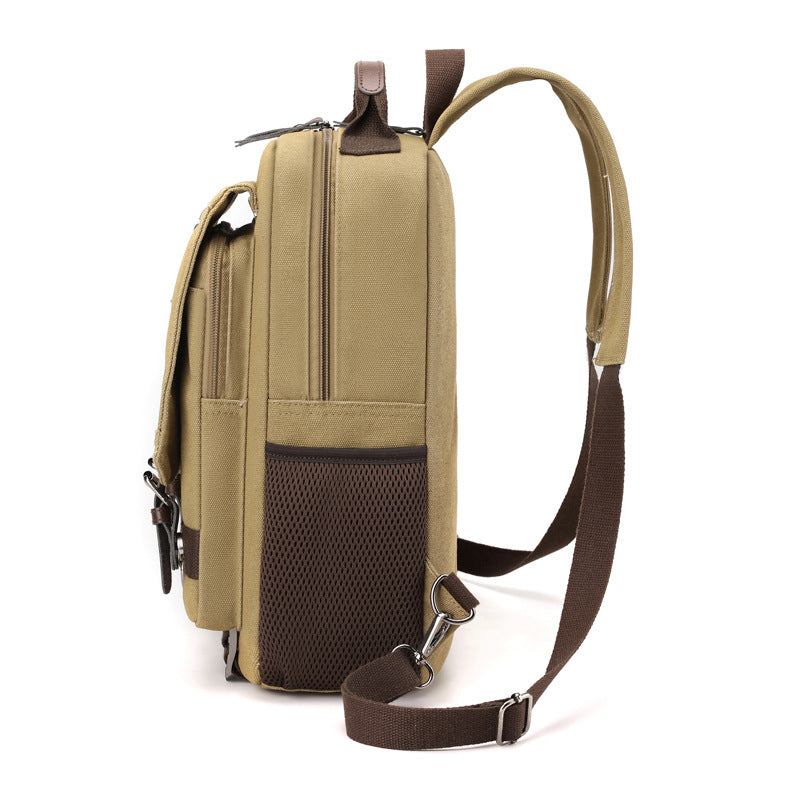 Profil du sac Aventure avec sa poche latérale en filet