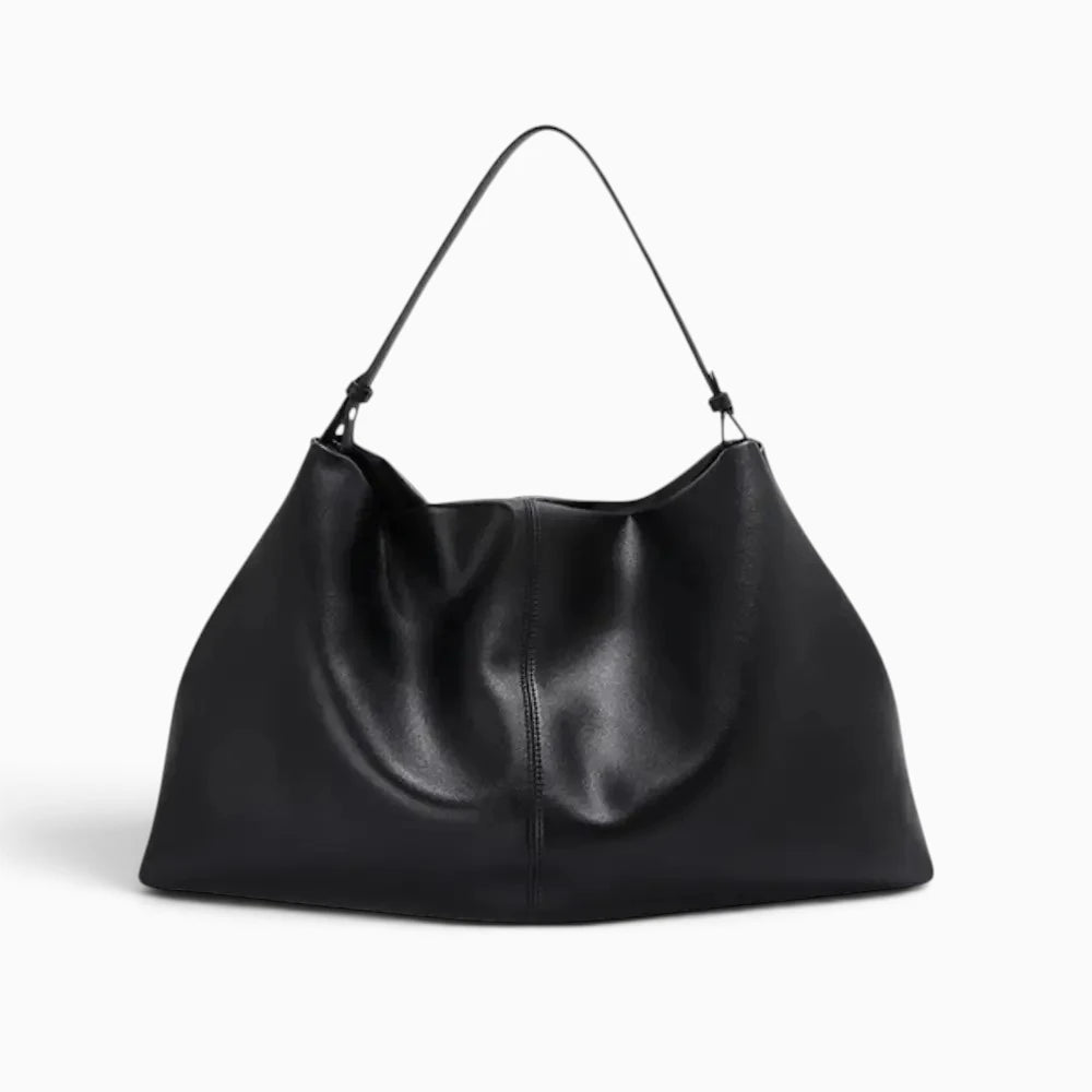 Sac cabas souple en cuir véritable OXFORD de Élégance Cuir, avec poignées et design élégant visible en image.