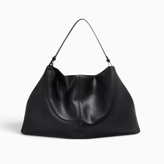 Sac cabas souple en cuir véritable OXFORD de Élégance Cuir, avec poignées et design élégant visible en image.