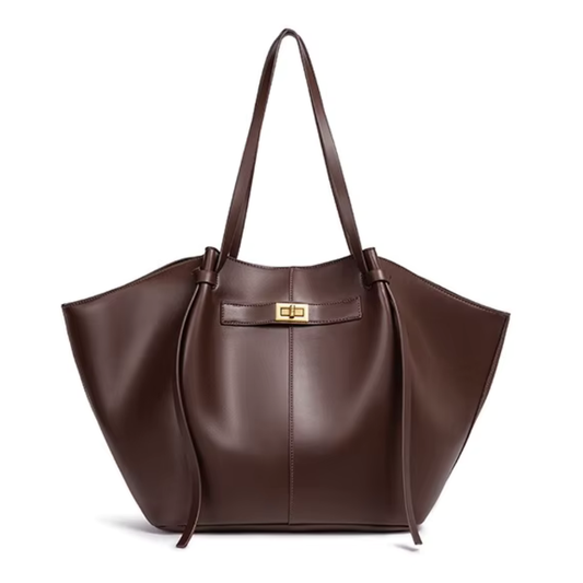 Grand sac à main cabas Élégance Cuir Lisa en cuir avec poignées robustes et intérieur spacieux pour un style élégant.