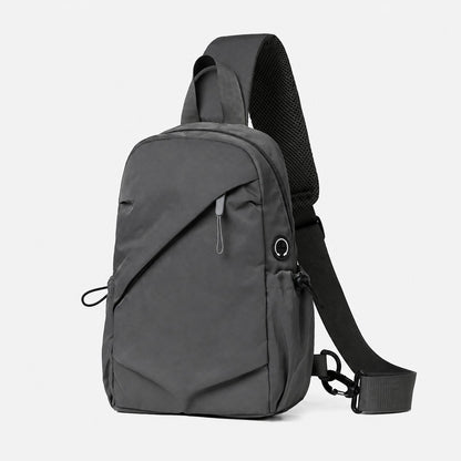 Sacoche homme Escalade gris anthracite, poche avant et bandoulière